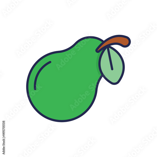 Pear Vector icon