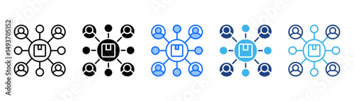 Outreach Icon Set With Multiple Style Collection 