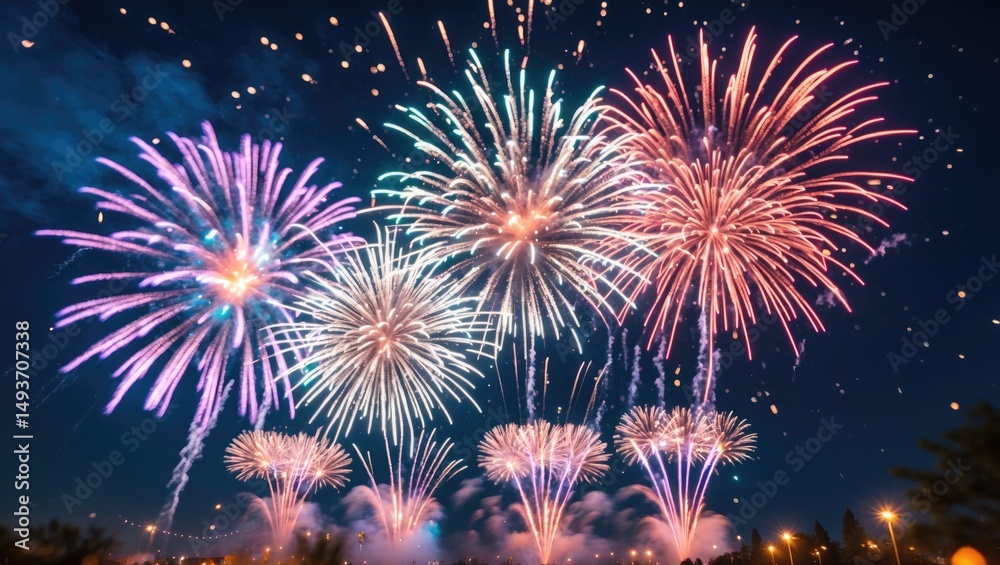 Fototapeta premium Clever Festival Fireworks