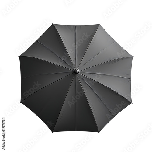 Minimalist Travel Beach Umbrella with a Sleek Modern Design Isolated on Transparent Background
