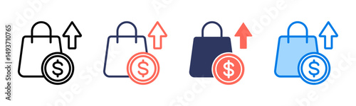 Sales icon sheet multiple style collection