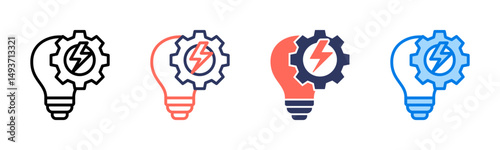 Innovation icon sheet multiple style collection