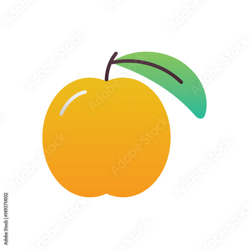 Peach Vector icon