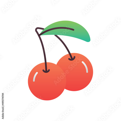 Cherry Vector icon