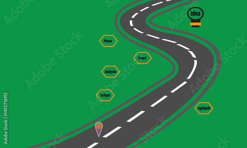 Timeline Road Transparent Background Illustrations & Vectors