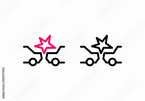 AEB Autonomous Emergency Braking (Automatic Emergency Braking) information sign