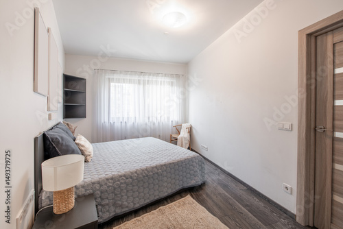 Bright and Minimalist Home Bedroom Interior with Cozy Decor