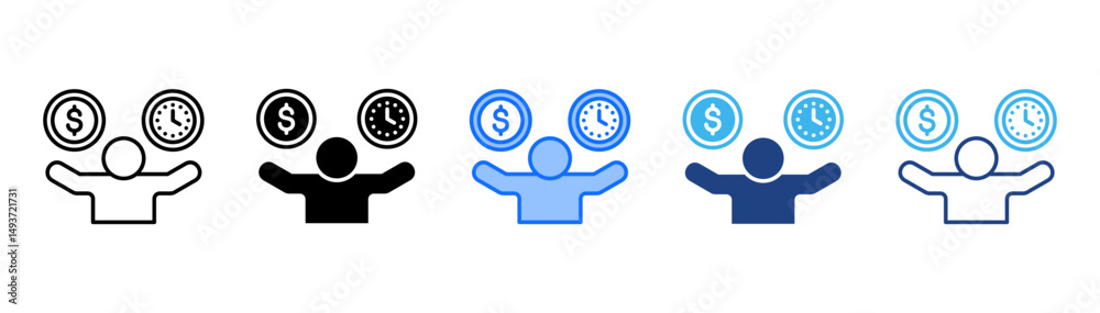 Balance Icon Set With Multiple Style Collection Balance Icon Set With Multiple Style Collection