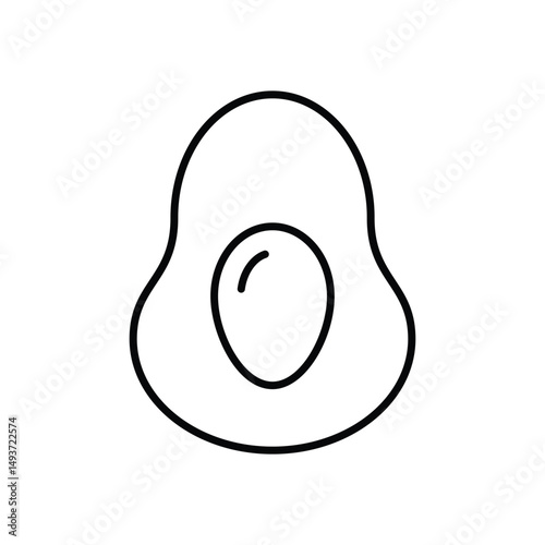 Avocado Vector icon