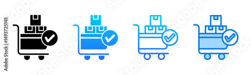 Procurement icon sheet multiple style collection