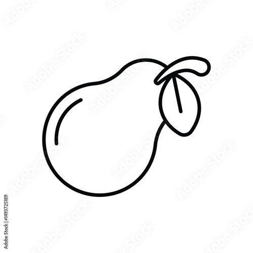 Pear Vector icon