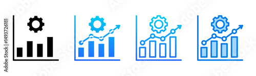Workflow icon sheet multiple style collection