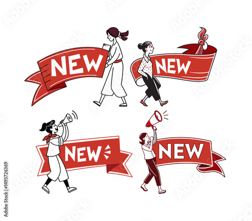 The image displays a graphic announcing a New tex banner