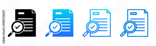 Auditing icon sheet multiple style collection