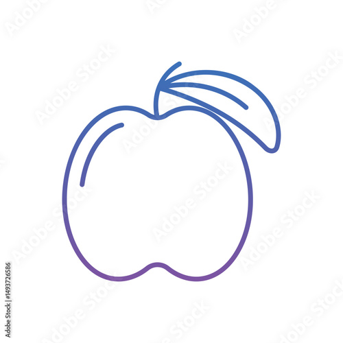 Apricot Vector icon