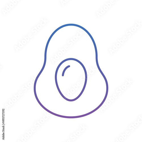 Avocado Vector icon