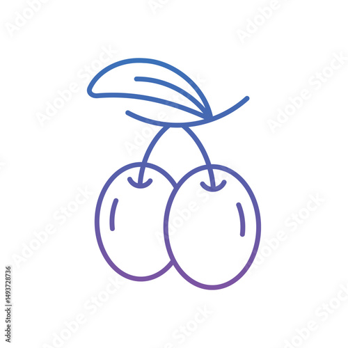 Plum Vector icon