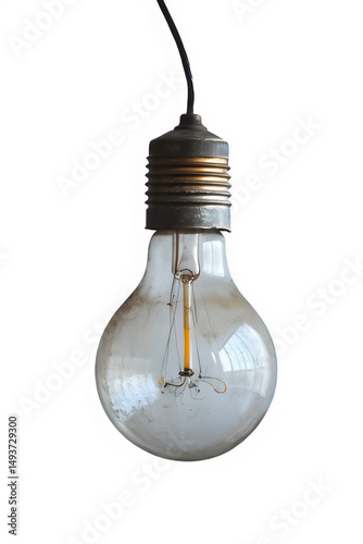 Hanging light bulb art