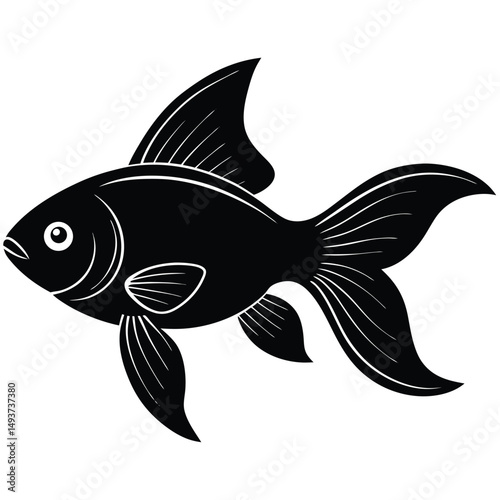 vector illustration of a fish