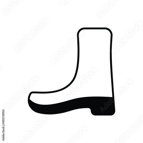 Rubber Boots Vector icon