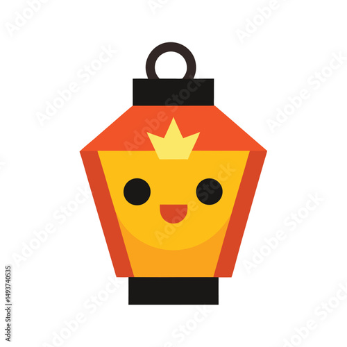 Cute Cartoon Lantern Festive Design