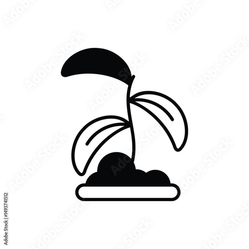 Seedling Vector icon