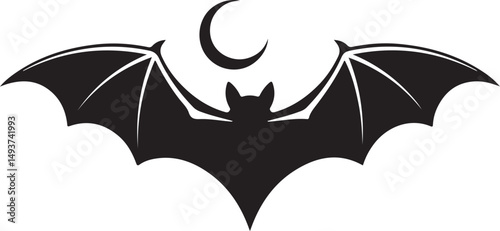 A vector illustration of a sleek black