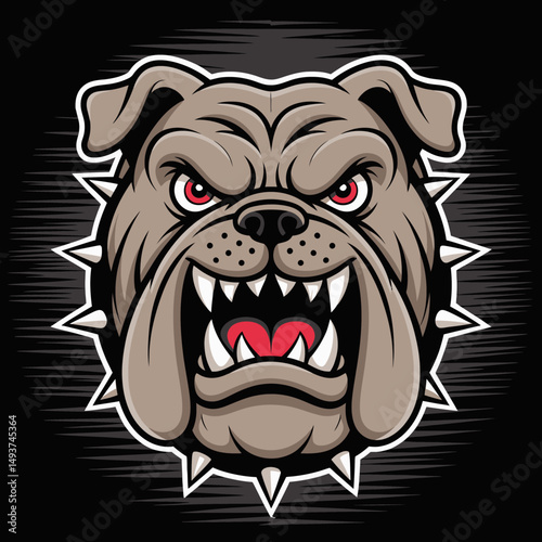 Fierce Bulldog Mascot