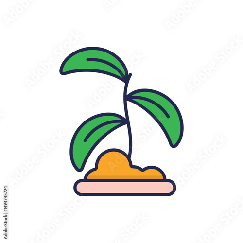 Seedling Vector icon