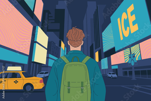 Urban Night Illustration