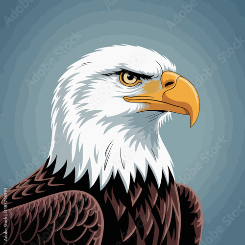 Realistic Bald Eagle Illustration