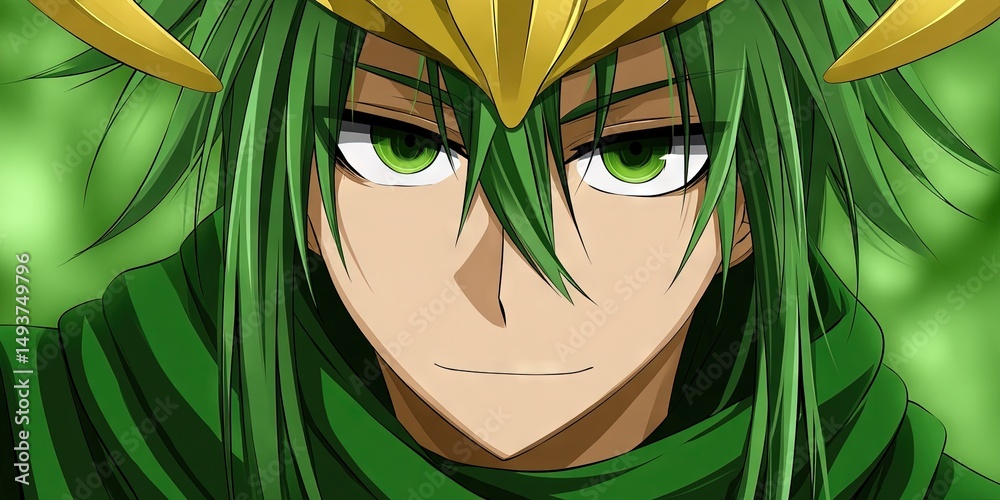Fototapeta premium loki anime Norse deity