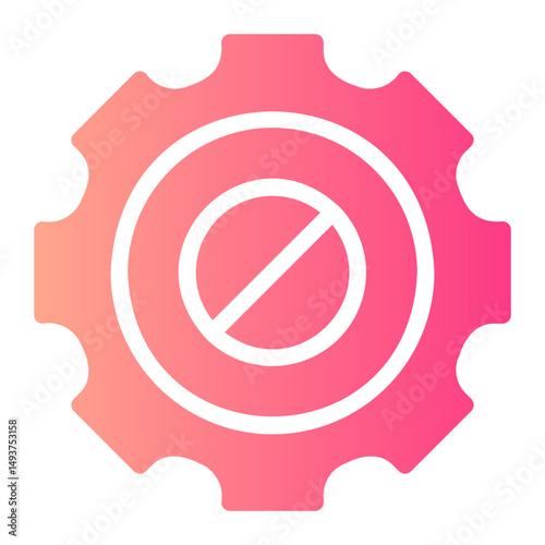 blocked gradient icon