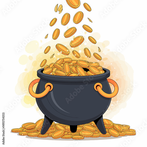 Pot of Gold Coins