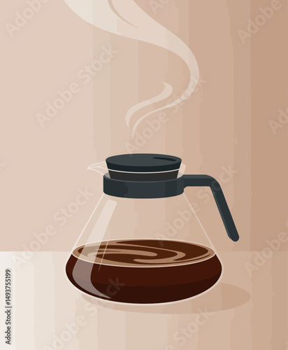 Coffee Pot with Steam