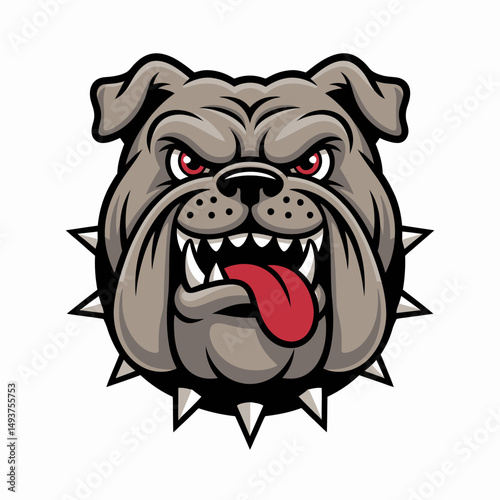 Fierce Bulldog Mascot