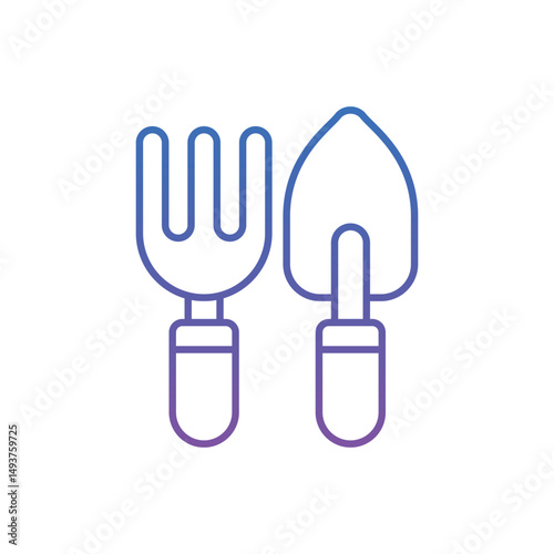 Fork & Trowel Vector icon