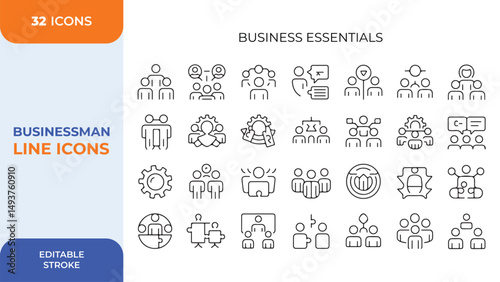 Business card design with icon set and layout elements for web and print