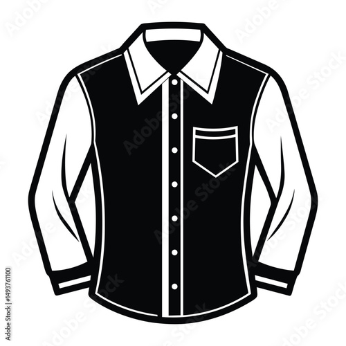 Men's shirt silhouette art