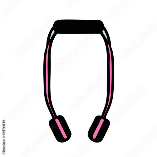 Athletic jump rope depicted a flat minimal vector style showcasing dynamic movement and exercise designed with bold simple lines emphasizing fitness and wellness concepts
