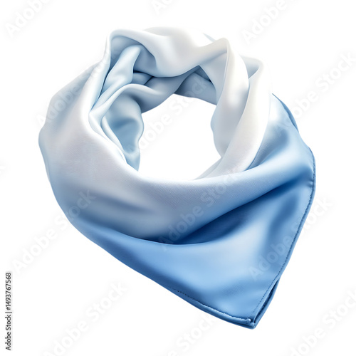Elegant Cooling Bandana with a Soft High Tech Fabric Isolated on Transparent Background