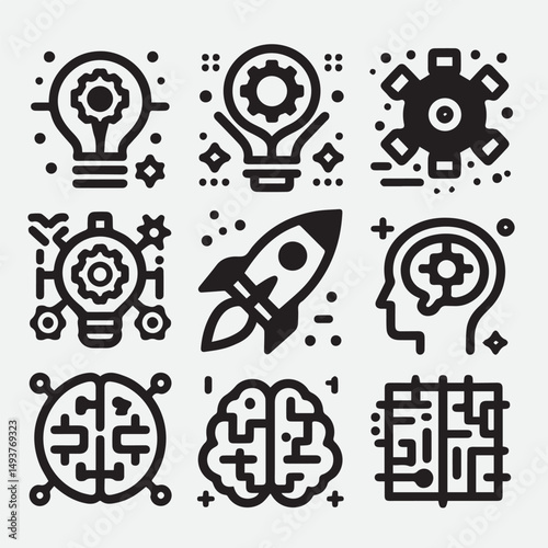Veterinary icon set. Contains such icons as pets, medical history, health care, vet, vaccines, test, dental care, antiparasitic, diagnosis, x ray, veterinary clinic and more. Vector illustration