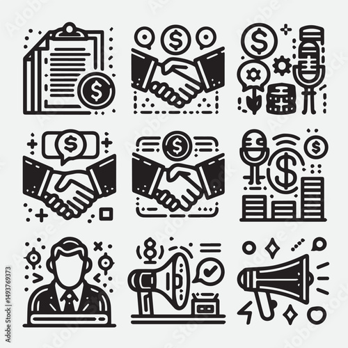Veterinary icon set. Contains such icons as pets, medical history, health care, vet, vaccines, test, dental care, antiparasitic, diagnosis, x ray, veterinary clinic and more. Vector illustration