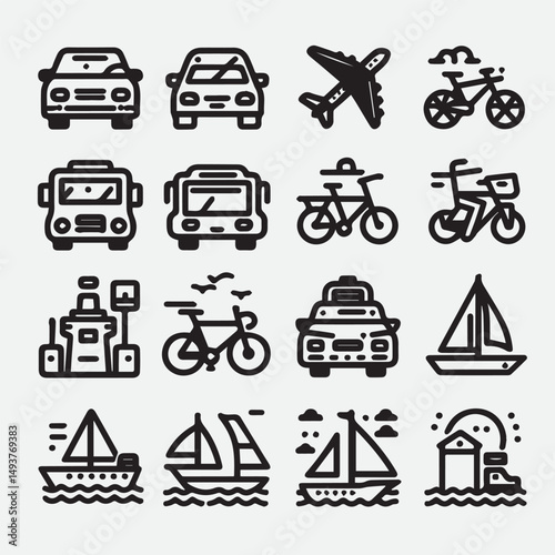 Veterinary icon set. Contains such icons as pets, medical history, health care, vet, vaccines, test, dental care, antiparasitic, diagnosis, x ray, veterinary clinic and more. Vector illustration