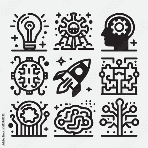 Veterinary icon set. Contains such icons as pets, medical history, health care, vet, vaccines, test, dental care, antiparasitic, diagnosis, x ray, veterinary clinic and more. Vector illustration