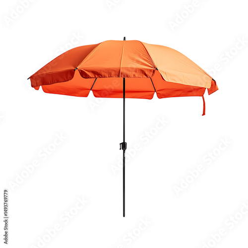 Sport Inspired Compact Beach Umbrella with a Rugged Isolated on Transparent Background