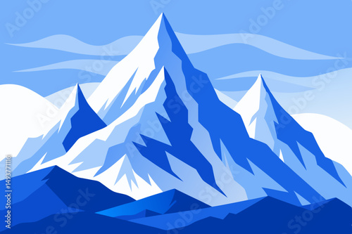 mountain landscape vector