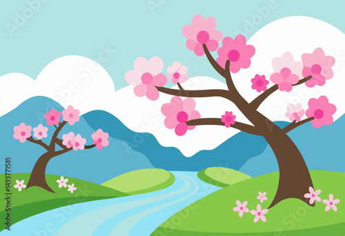 cherry tree in spring