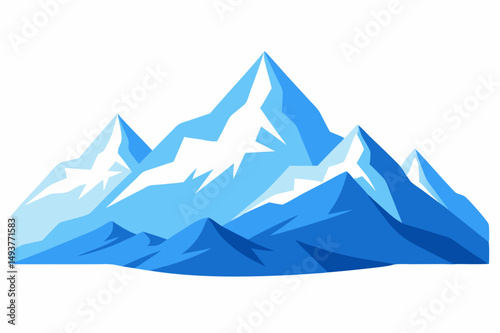 mountain landscape vector illustration
