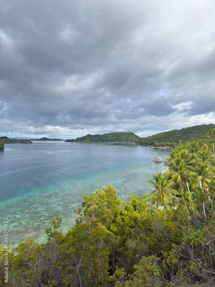 Fototapeta premium View of Manyaifun island in Raja Ampat, West Papua, Indonesia